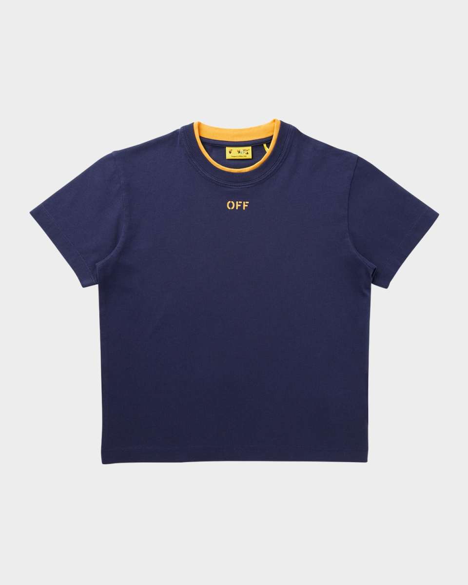 Boy's Off Stamp Logo Short-Sleeve T-Shirt, Size 4-10